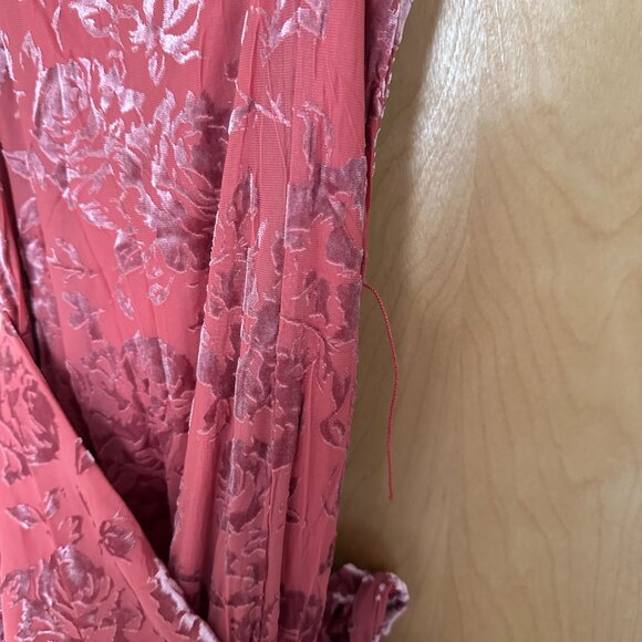 NWT Free People Intimately Oliva Rose Velvet Wrap Dress - Women's Small - Picture 7 of 7